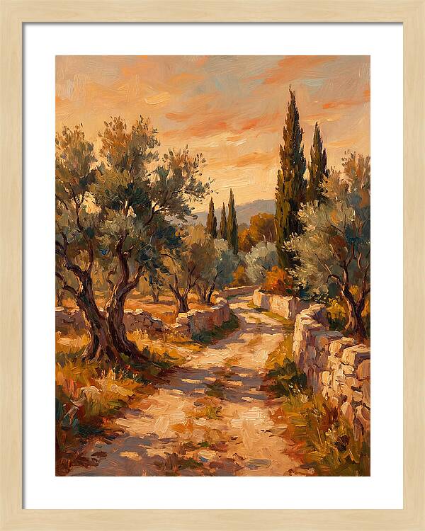 Mediterranean Pathway At Dusk