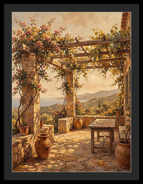 Mediterranean Pergola Retreat