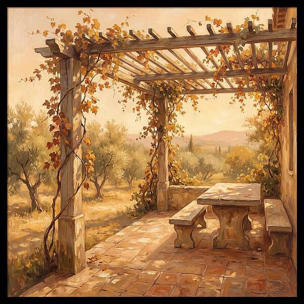 Mediterranean Pergola Serenity