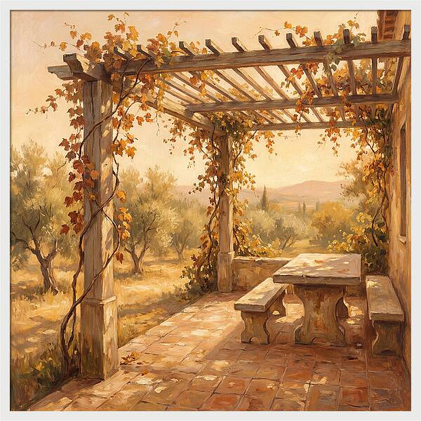 Mediterranean Pergola Serenity
