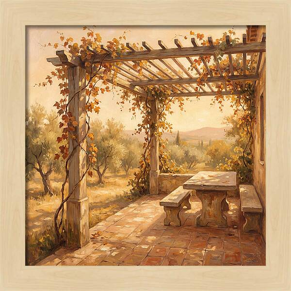 Mediterranean Pergola Serenity