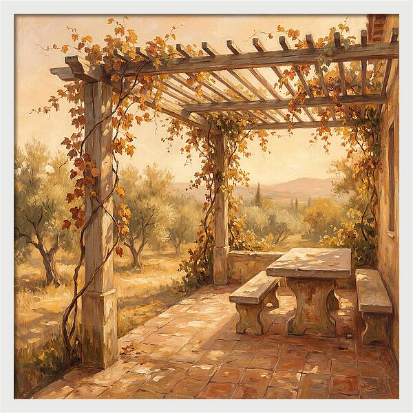 Mediterranean Pergola Serenity