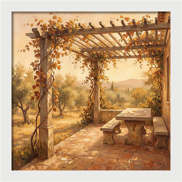Mediterranean Pergola Serenity