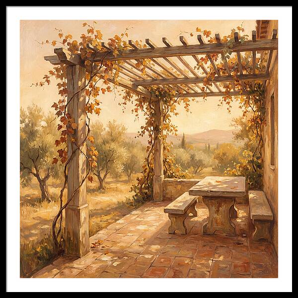 Mediterranean Pergola Serenity