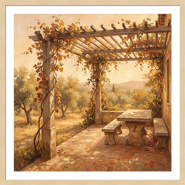 Mediterranean Pergola Serenity