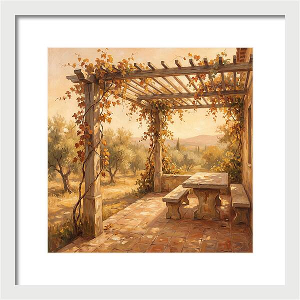 Mediterranean Pergola Serenity