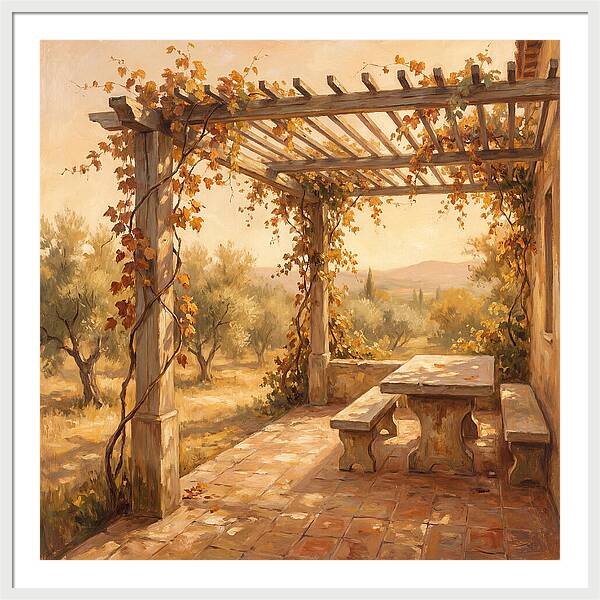 Mediterranean Pergola Serenity