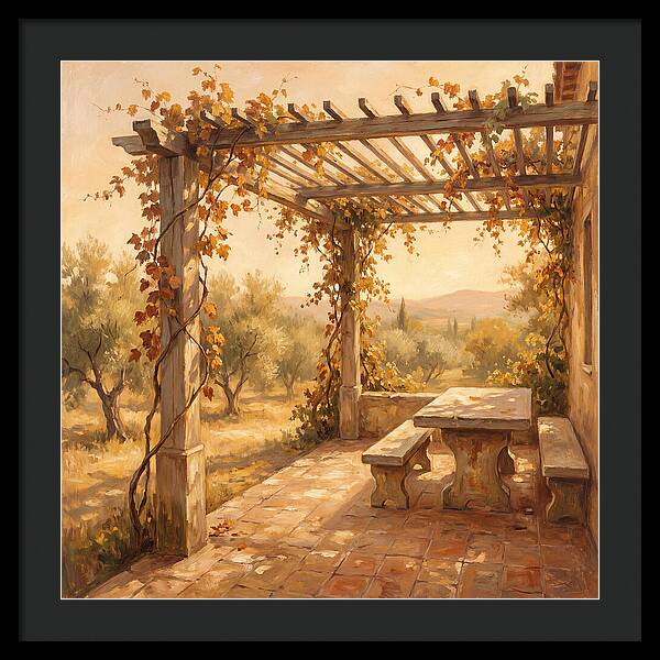 Mediterranean Pergola Serenity