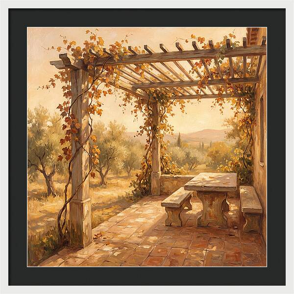 Mediterranean Pergola Serenity