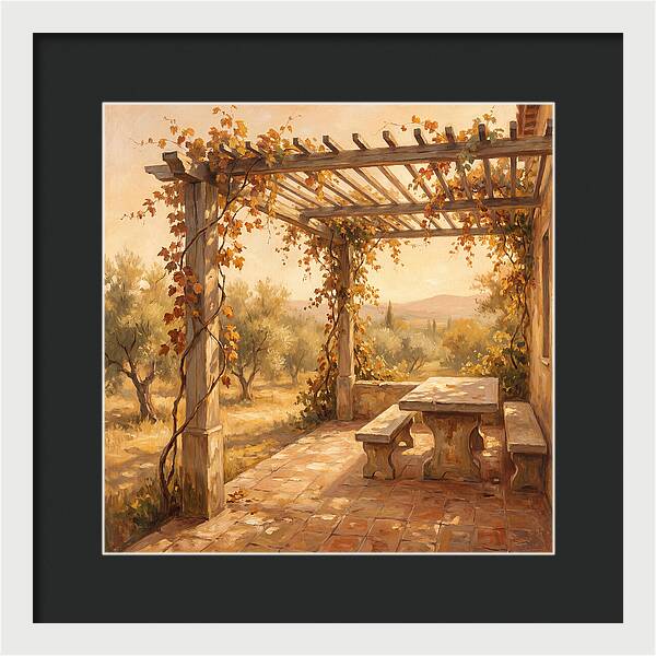 Mediterranean Pergola Serenity
