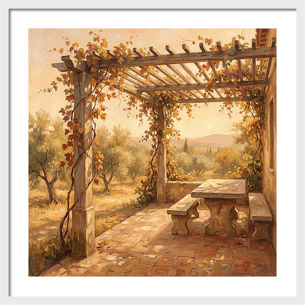 Mediterranean Pergola Serenity