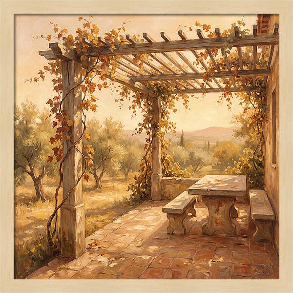 Mediterranean Pergola Serenity