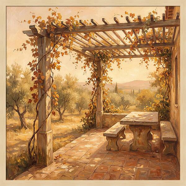 Mediterranean Pergola Serenity