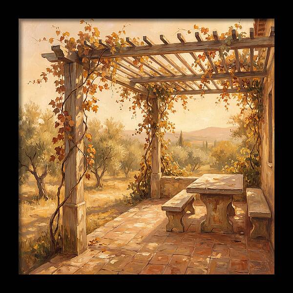 Mediterranean Pergola Serenity