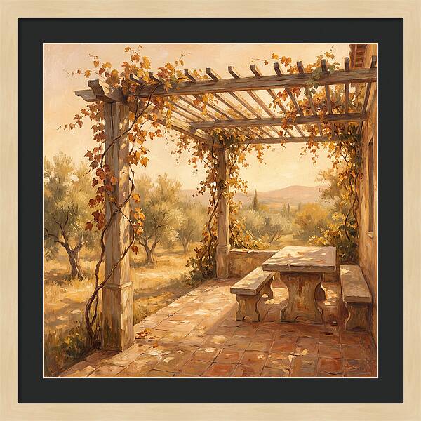 Mediterranean Pergola Serenity