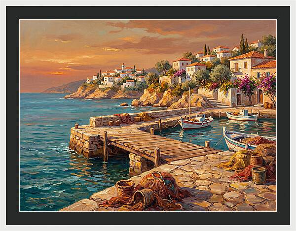 Mediterranean Pier Serenity