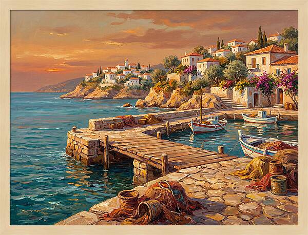 Mediterranean Pier Serenity