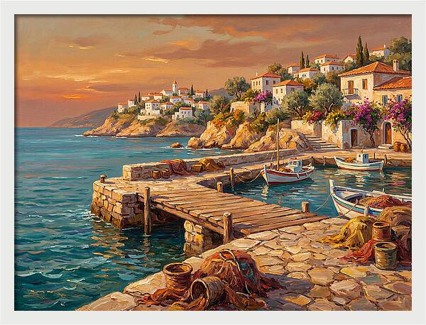 Mediterranean Pier Serenity