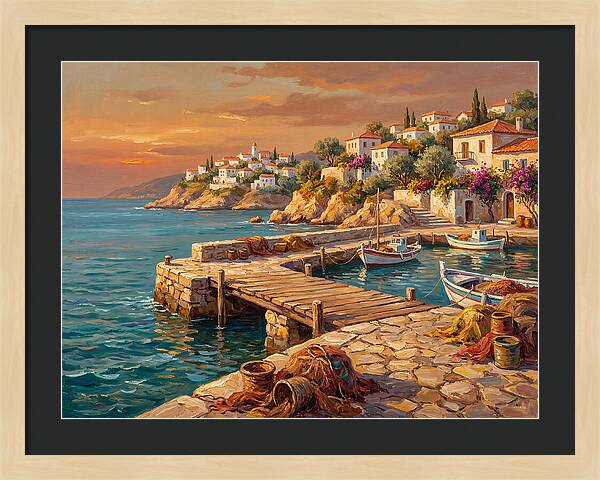 Mediterranean Pier Serenity