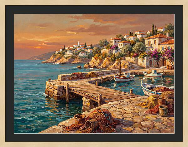 Mediterranean Pier Serenity