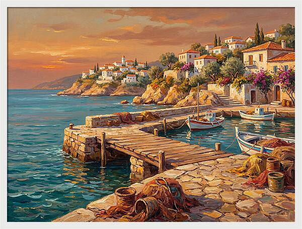 Mediterranean Pier Serenity