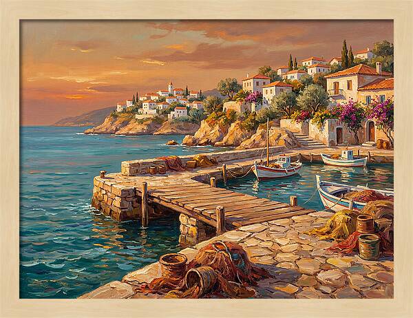 Mediterranean Pier Serenity