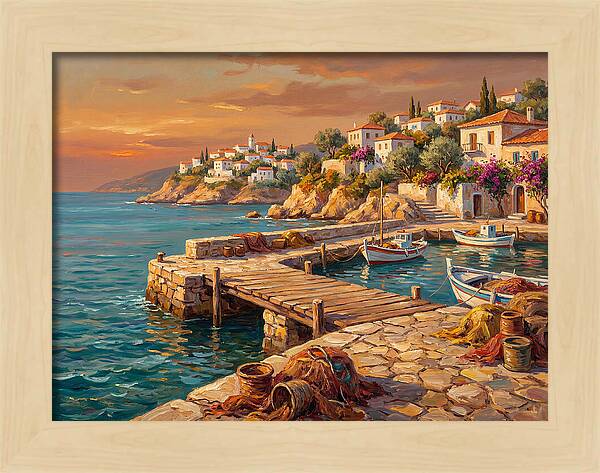 Mediterranean Pier Serenity