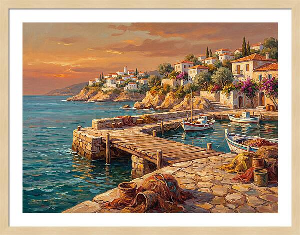 Mediterranean Pier Serenity