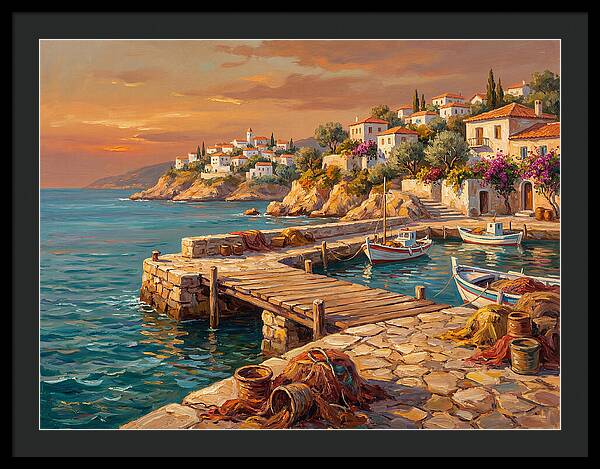 Mediterranean Pier Serenity