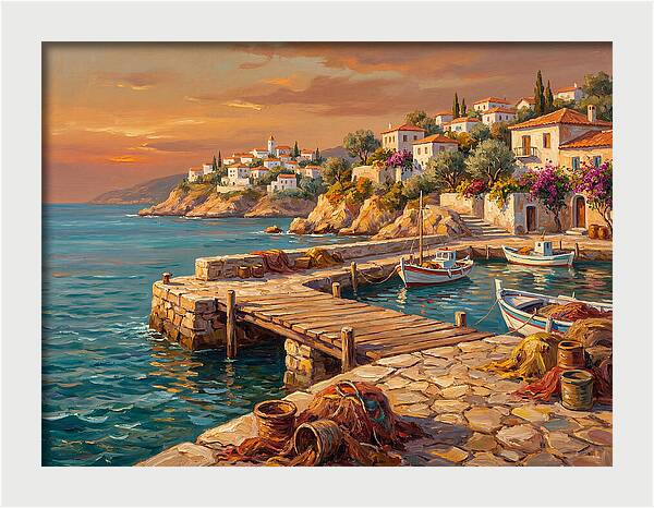 Mediterranean Pier Serenity