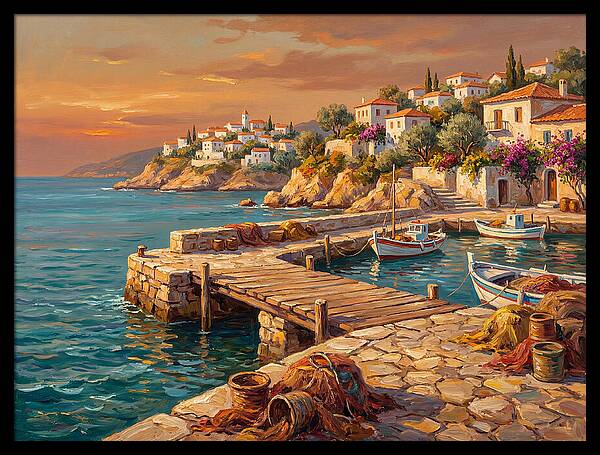 Mediterranean Pier Serenity