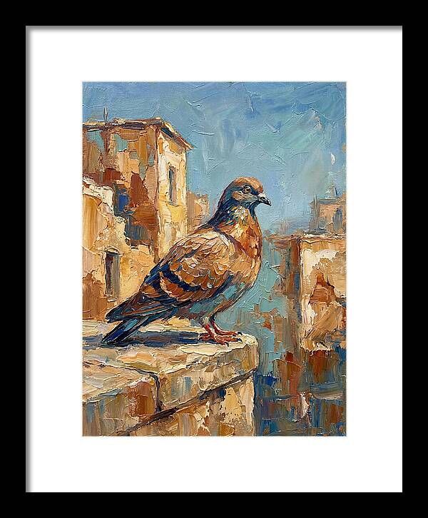 Mediterranean Pigeon Perched