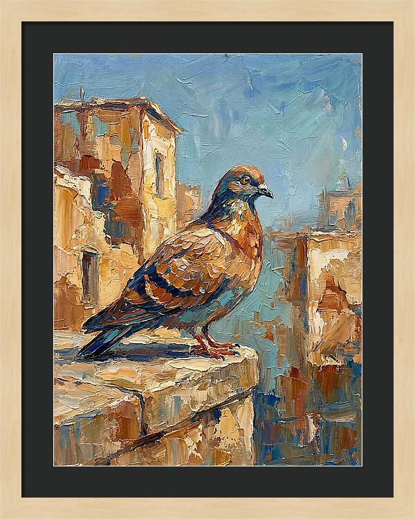 Mediterranean Pigeon Perched