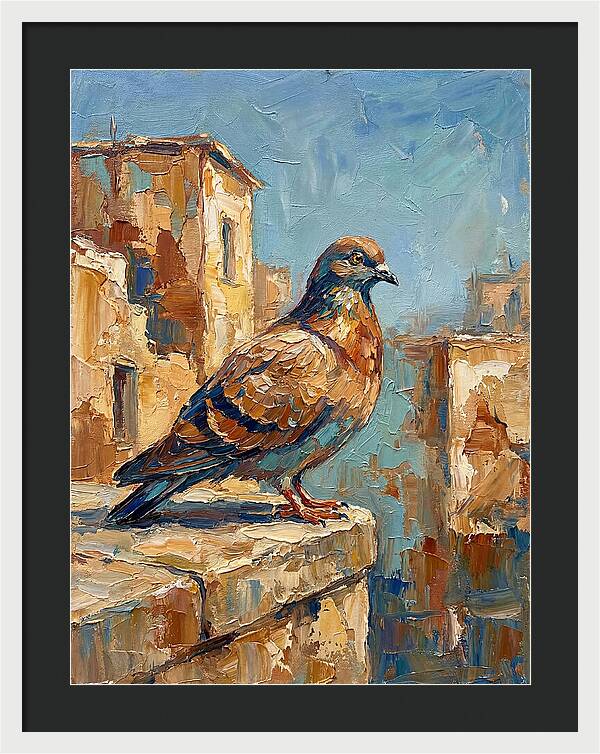 Mediterranean Pigeon Perched