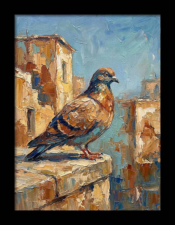 Mediterranean Pigeon Perched