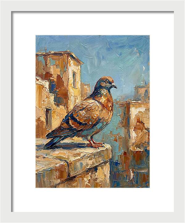 Mediterranean Pigeon Perched