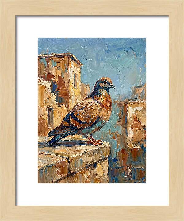 Mediterranean Pigeon Perched