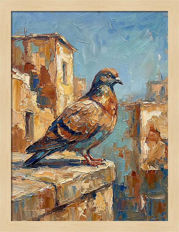 Mediterranean Pigeon Perched