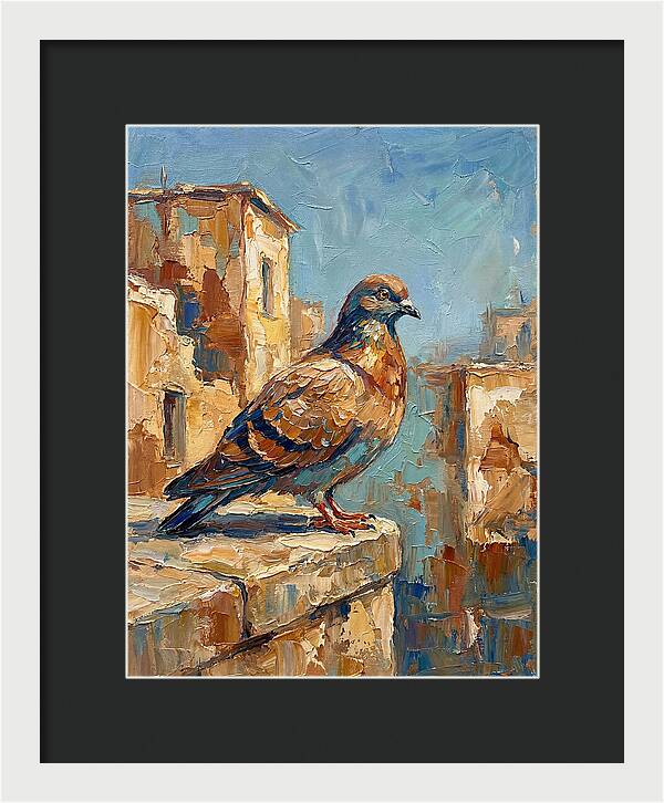 Mediterranean Pigeon Perched