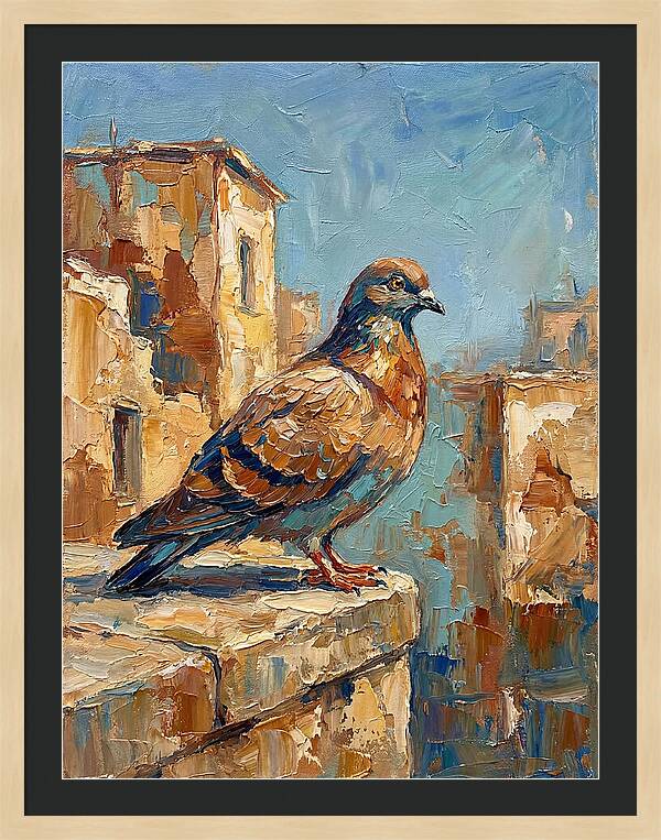 Mediterranean Pigeon Perched