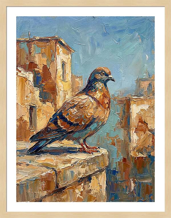 Mediterranean Pigeon Perched