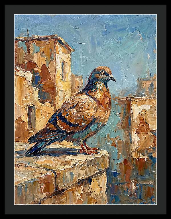 Mediterranean Pigeon Perched
