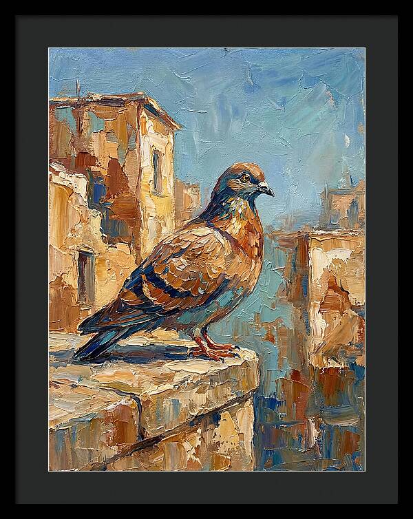 Mediterranean Pigeon Perched