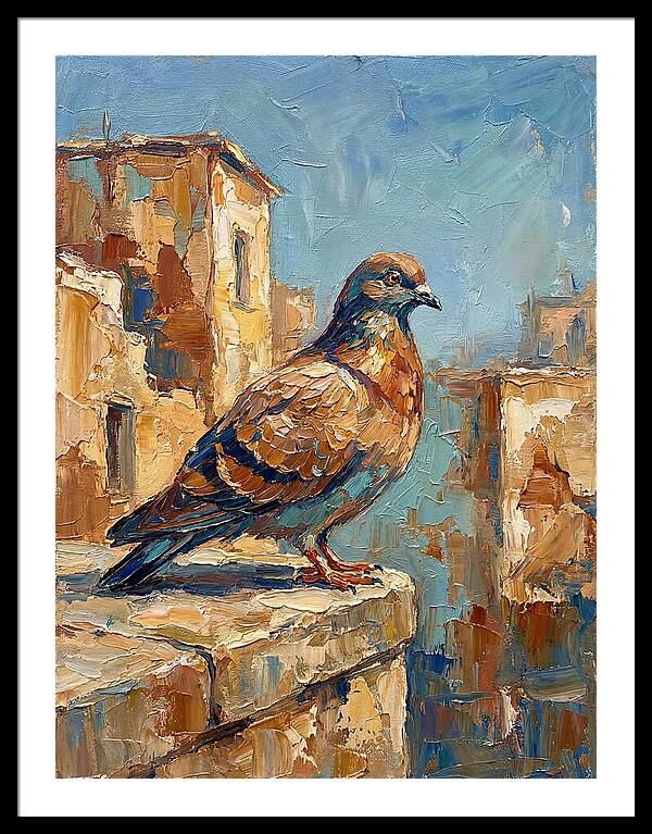 Mediterranean Pigeon Perched