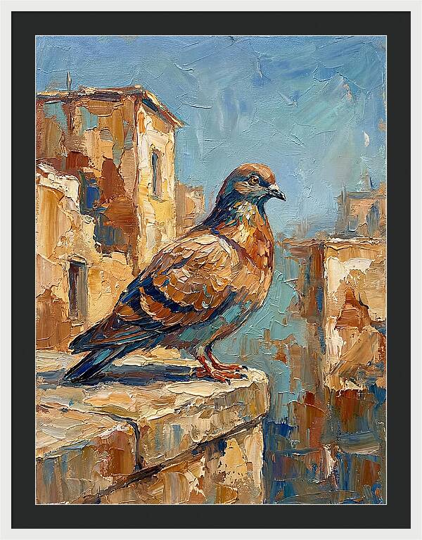 Mediterranean Pigeon Perched