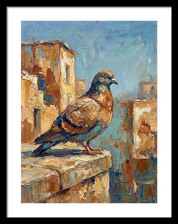 Mediterranean Pigeon Perched