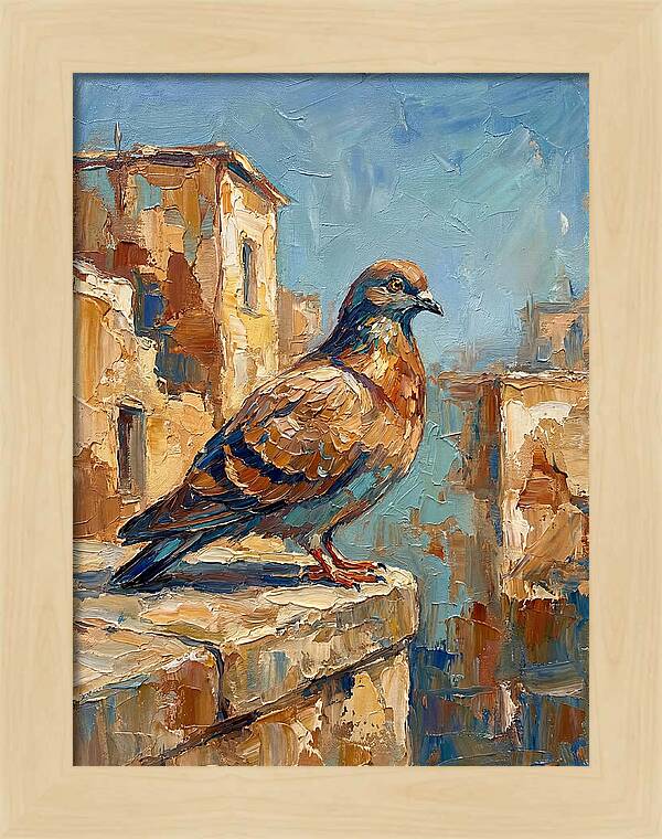 Mediterranean Pigeon Perched