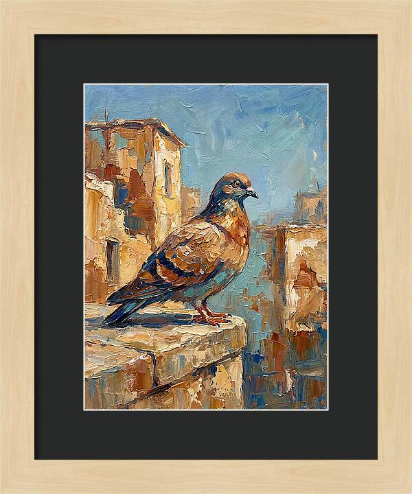 Mediterranean Pigeon Perched