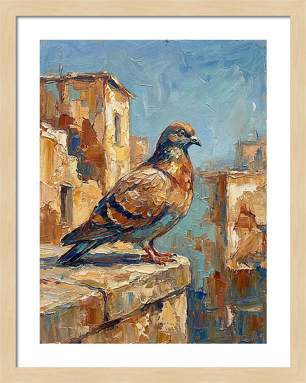 Mediterranean Pigeon Perched