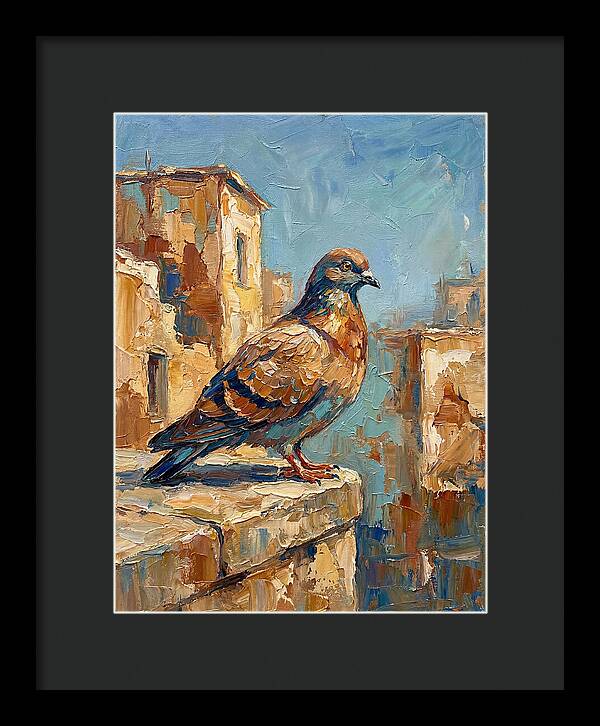 Mediterranean Pigeon Perched